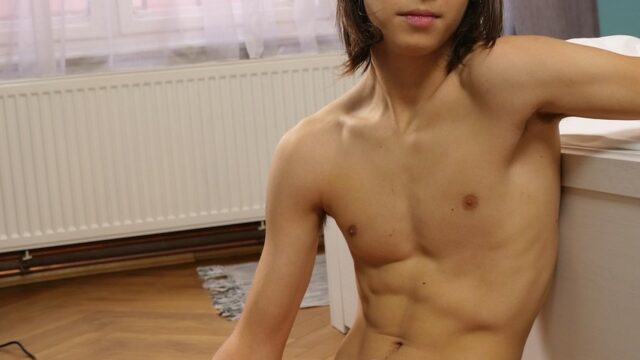Adorable gay boy Jake Olsen unveils his lean body and shows his big uncut dick – Page 17